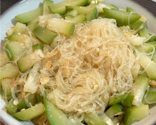 节瓜炒粉丝 1