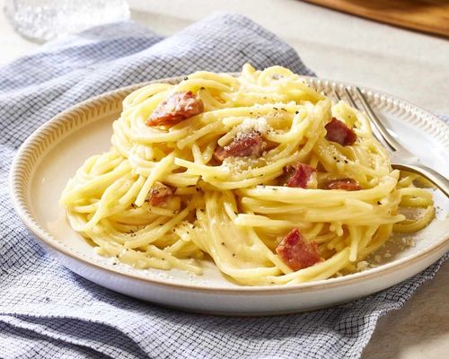 白酱培根意大利面1